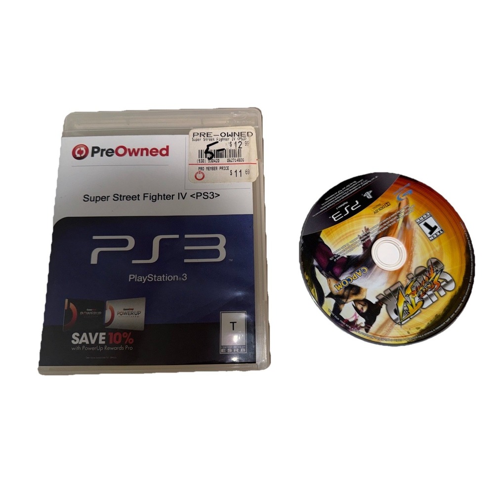 Super Street Fighter IV PS3 Sony PlayStation 3 Capcom Fighting Game Disc Only